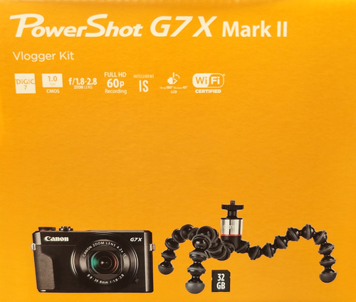 מצלמת Canon PowerShot G7X Mark II – ערכת Vlogger מלאה