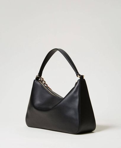 'Liliane' medium leather bag - BLACK GOLD