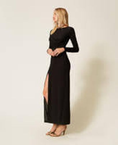 Long dress with gathering