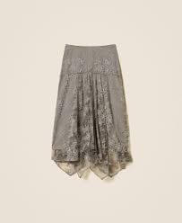 Long lace skirt