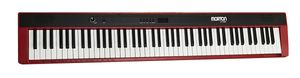 פסנתר חשמלי נייד 88 קלידים בצבע אדום עם פדל Morton S-192 RED