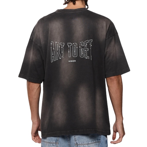 חולצה AINKER מידות S-XXL לגברים בגוון אפור ווש