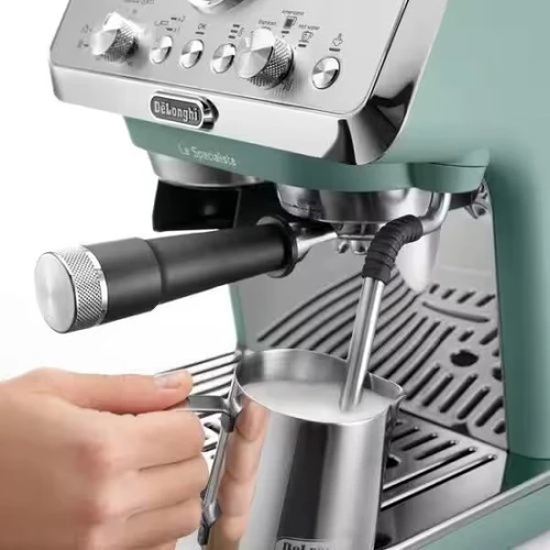 מכונת קפה אספרסו Delonghi Specialista Arte EC9155.GR - צבע ירוק/כסוף