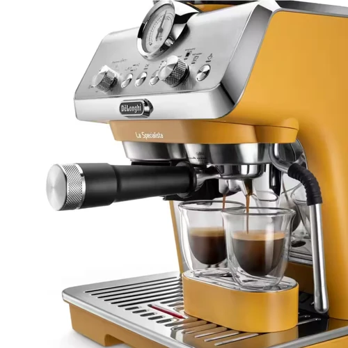מכונת קפה אספרסו Delonghi Specialista Arte EC9155  - צבע צהוב/כסוף