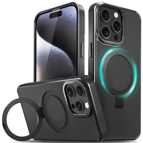 כיסוי אייפון 17 Nanox Matte Magsafe Ring ל- iPhone 17 Pro Max - שחור