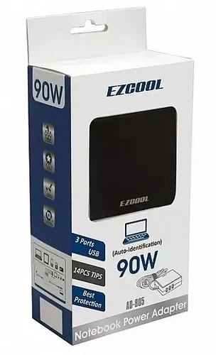 מטען אוניברסלי למחשבים לניידים דגם AD-800 מבית EZCOOL