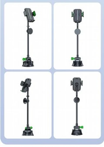 מעמד אחיזה כפולה לשמשה ולדשבורד עם זרוע ארוכה למשאיות ואוטובוסים