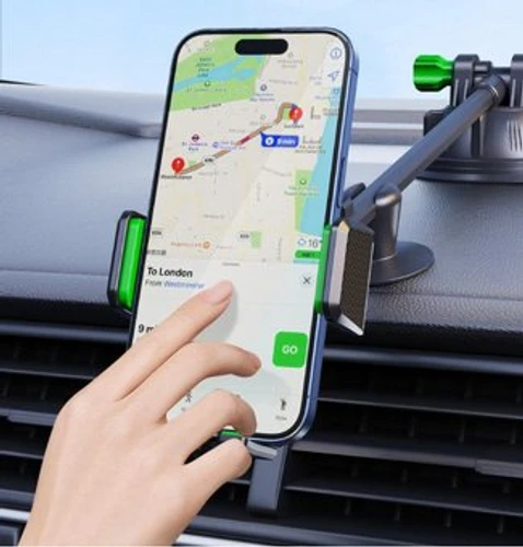 מעמד אחיזה כפולה לשמשה ולדשבורד עם זרוע ארוכה למשאיות ואוטובוסים