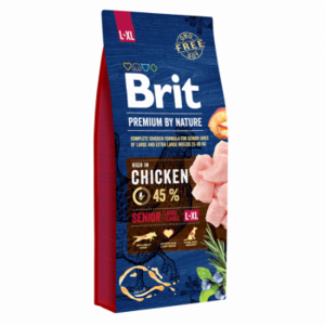 בריט מזון לכלבים מבוגרים מגזע גדול 15 ק"ג - Brit Premium Senior Large