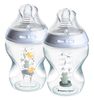 זוג בקבוקי תינוק עם סטריליזציה עצמית 260 מ"ל - ציורי אגם