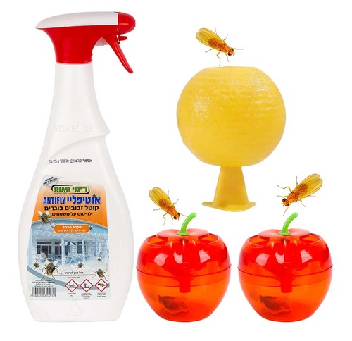 סט מנצח להדברת זבובי פירות וברחשים