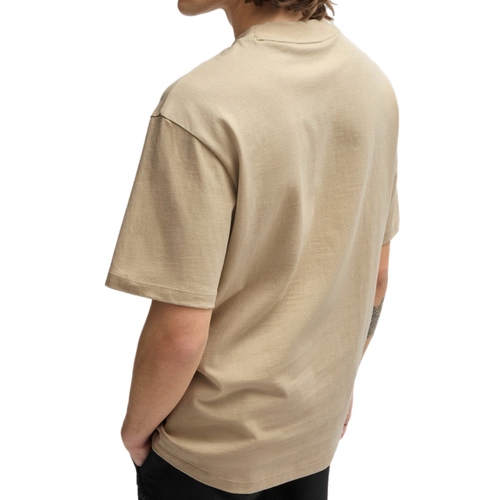 חולצה HUGO מידות S-XXL לגברים בגוון חול