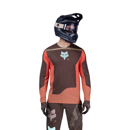 חולצת אופניים ארוכה פלקסאייר חום - FLEXAIR LS JERSEY ELEVATED V26