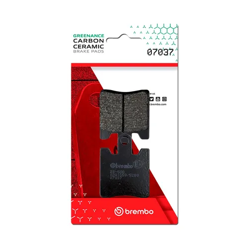 רפידות בלם אופנוע ברמבו דגם 07037CC Prime Line עם תרכובת קרבון קרמיק מתקדמת לביצועי בלימה מעולים ובטיחות מקסימלית