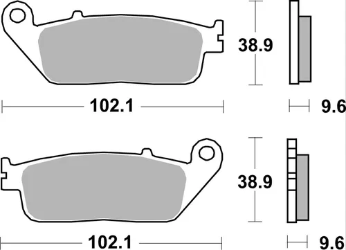רפידות בלם קדמיות אופנוע הונדה CB500X CBR500 CBR650F - ברמבו 07HO41SA סינטר