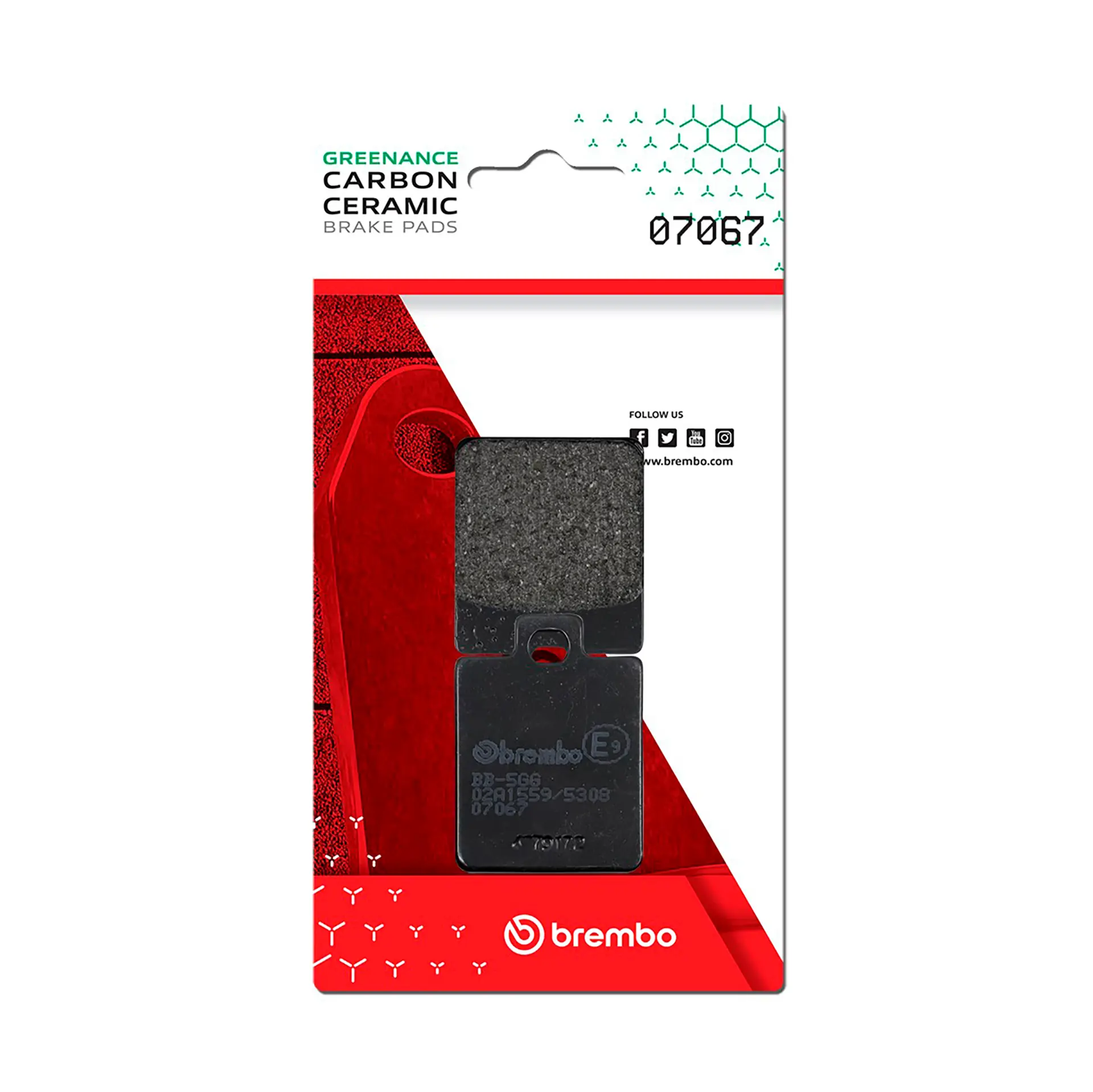 רפידות בלם אחוריות SYMPHONI JET14 JETX - BREMBO 07067CC Sinter