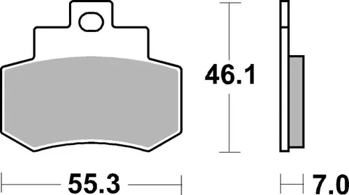 רפידות בלם ברמבו 07051CC Prime Line לאופנוע קימ Grand Dink 250, תרכובת סינטר 7 מ