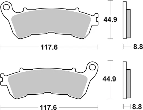 רפידות בלם ברמבו XS דגם 07063XS לקטנועי פורזה 250-300, תרכובת סינטר מתקדמת עם תקן ECE-R90 לבלימה אמינה ובטוחה