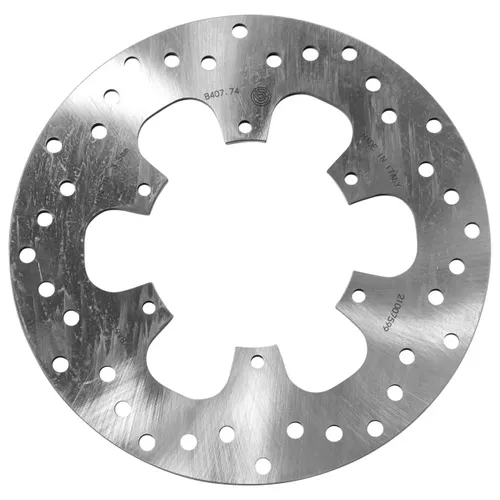 צלחת בלם קדמית ברמבו Serie Oro דגם 68B40774 לאופנועי פיאג'יו MP3 500LT, עשויה פלדת אל-חלד בקוטר 240 מ