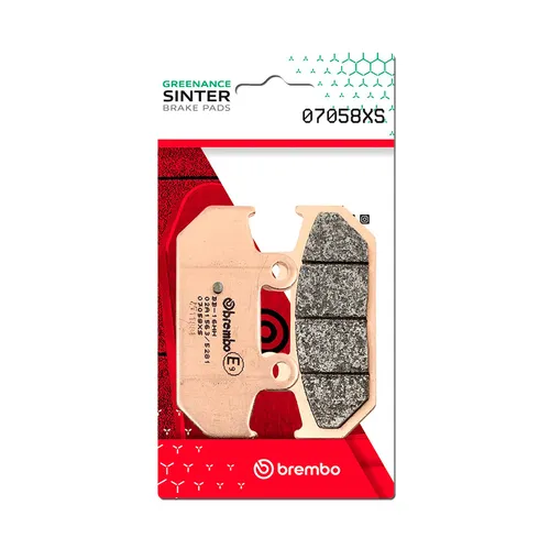 רפידות בלם ברמבו 07058XS Prime Line לאופנוע סוזוקי Burgman 400, תרכובת סינטר מתקדמת עם איכות OE ותקן בטיחות ECE-R90 לביצועי בלימה מושלמים
