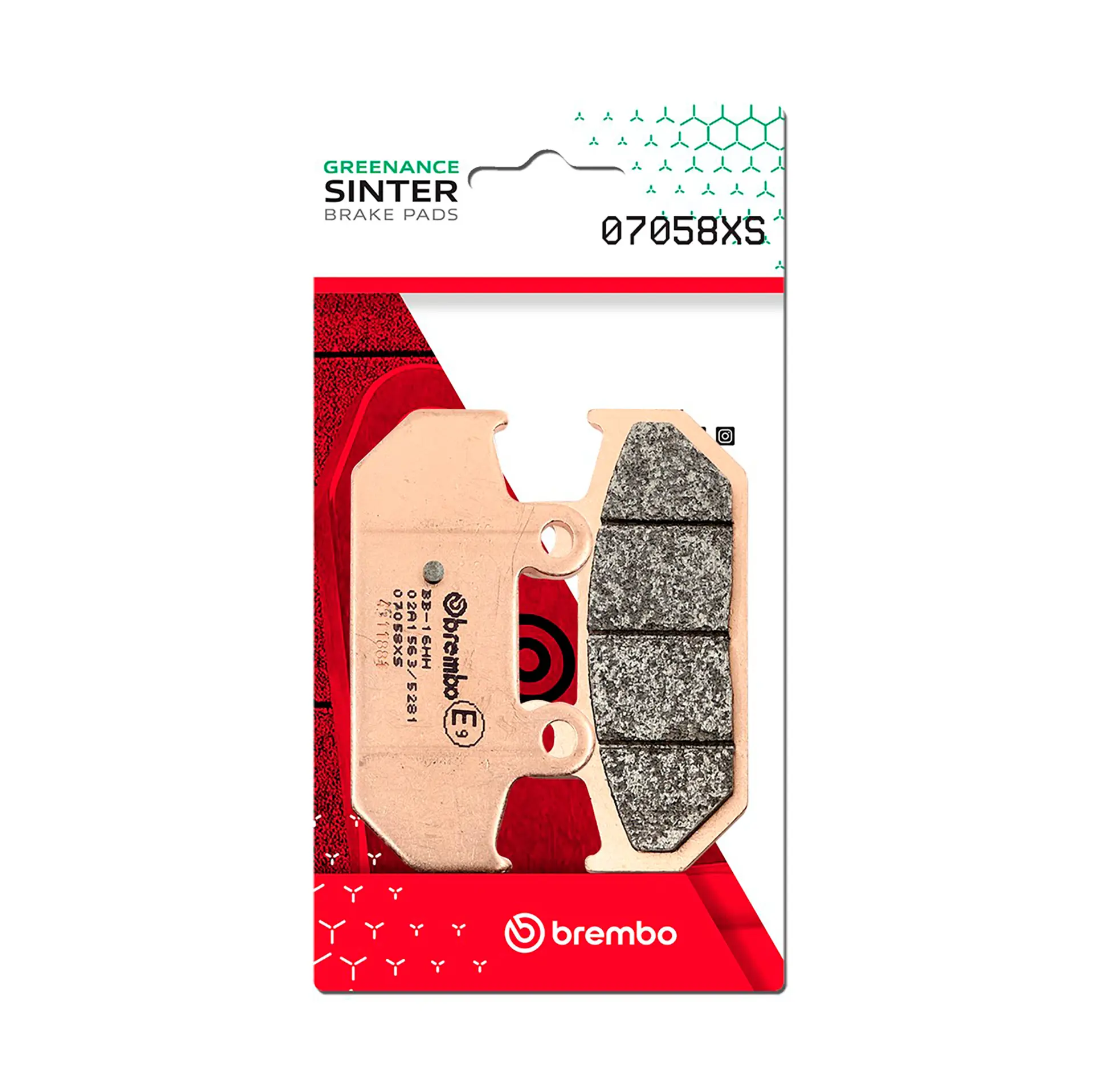 רפידות בלם אופנוע סוזוקי 400 Burgman מ-2007 עד 2018 אחורי - BREMBO 07058XS Prime Line