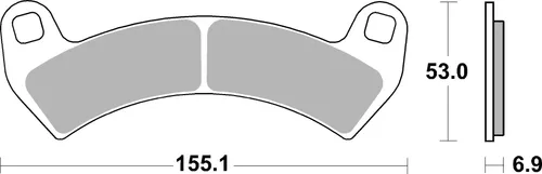רפידות בלם אופנוע ברמבו 07PO14SD Prime Line בתרכובת סינטר, מיועדות לשימוש בשטח עם עמידות מעולה בתנאים קשים ואישור ECE-R90
