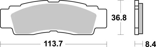 רפידות בלם אופנוע ברמבו 07YA56SD Prime Line עם תרכובת סינטר מתקדמת לשטח, עמידות במים ובוץ ומודולציה מעולה לביצועי בלימה מקצועיים
