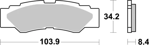 רפידות בלם ברמבו 07YA59SD Prime Line תרכובת סינטר לאופנועי שטח עם עמידות במים ובוץ ותקן ECE-R90