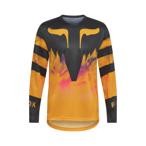 חולצת רכיבה ארוכה פוקס שחור / כתום - FOX RACING RANGER LS JERSEY KAIROS V26