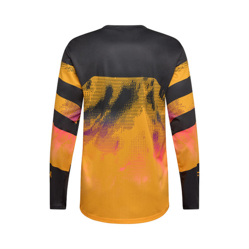 חולצת רכיבה ארוכה פוקס שחור / כתום - FOX RACING RANGER LS JERSEY KAIROS V26