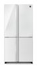 SHARP SJ-FSRN87WH מקרר 4 דלתות 611 ל׳ זכוכית-לבנה מקפיא תחתון