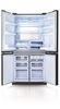SHARP SJ-FSRN87WH מקרר 4 דלתות 611 ל׳ זכוכית-לבנה מקפיא תחתון