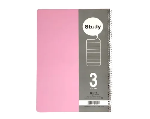 מחברת ספירלה כריכה רכה A4 שורה - 3 נושאים - 120 דף