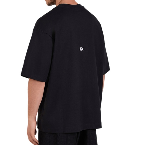 חולצה BALR מידות XS-3XL לגברים בגוון שחור עם תווית