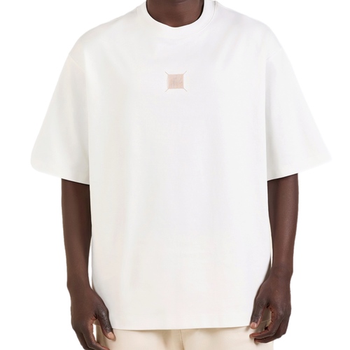 חולצה BALR מידות XS-3XL לגברים בגוון שמנת עם תווית