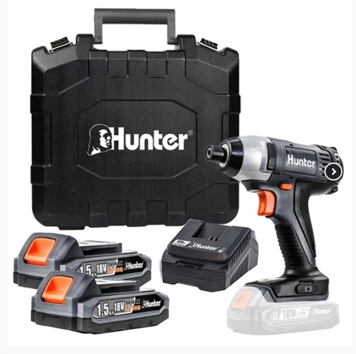 מברגת אימפקט ליתיום בתיק כלים כולל 2 סוללות ומטען 100312-003