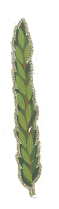 20 חיתוך הדסים יצירה עם נצנץ מוזהב 