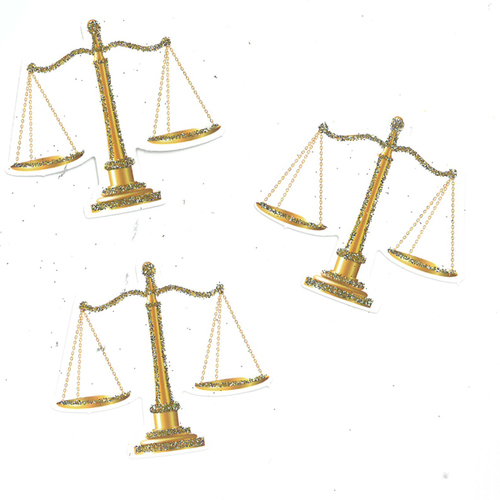 40 חיתוך מאזניים ליצירה בעיטור נצנץ
