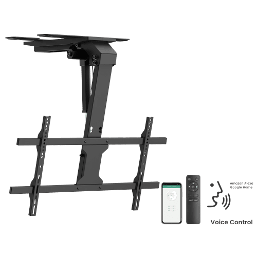 זרוע תקרה חשמלית למסכים עד 