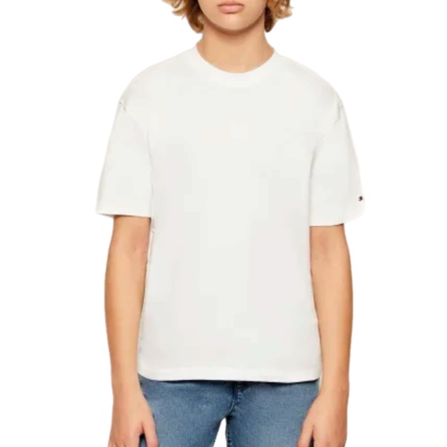 חולצה TOMMY HILFIGER מידות 6 חודשים עד 16 שנים לילדים בגוון שמנת