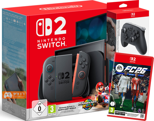 Nintendo Switch 2 Bundle  FC 26 + Mario Kart World + Pro Controller 2