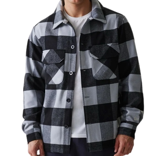 ג׳קט NEW ERA מידות S-XL לגברים בדוגמת משבצות