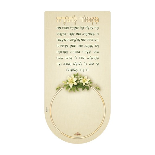 מזמור לתודה מגנט פרחים