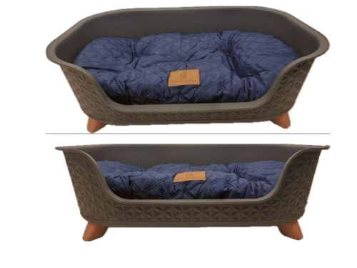 מיטה לכלב ראטן עם רגליים