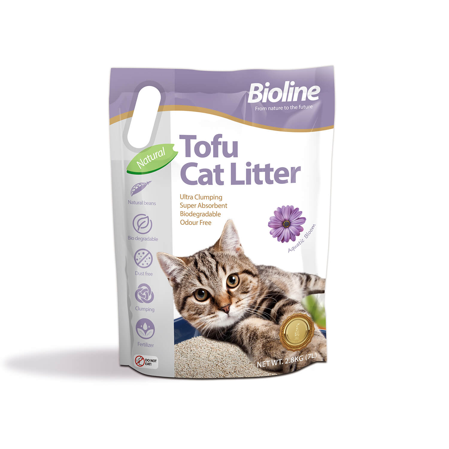 ביוליין Bioline חול טופו מתגבש בריח פריחת האוקיינוס 7 ליטר