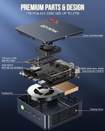 מחשב מיני - AMD NucBox M5 Plus