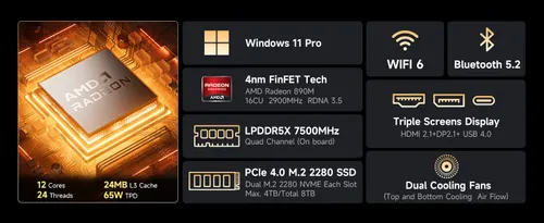 מחשב מיני - AMD NucBox EVO -X1 AI