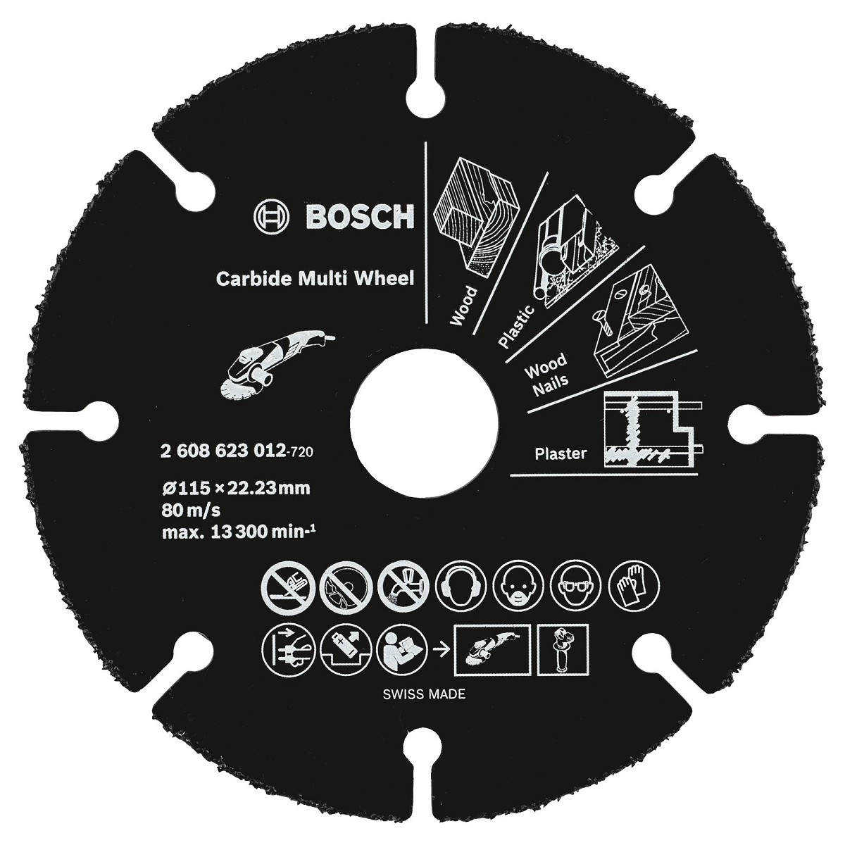 להב למשחזת "4.5 (115 מ"מ) לעץ, פלסטיק ומסמרים BOSCH