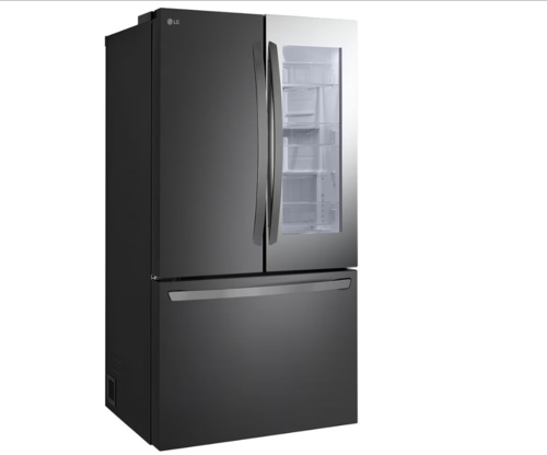 מקרר 3 דלתות מקפיא תחתון 750 ליטר LG GMZ765 נירוסטה מושחרת