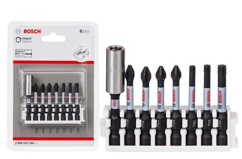 סט 8 בטים לאימפקט + מאריך BOSCH
